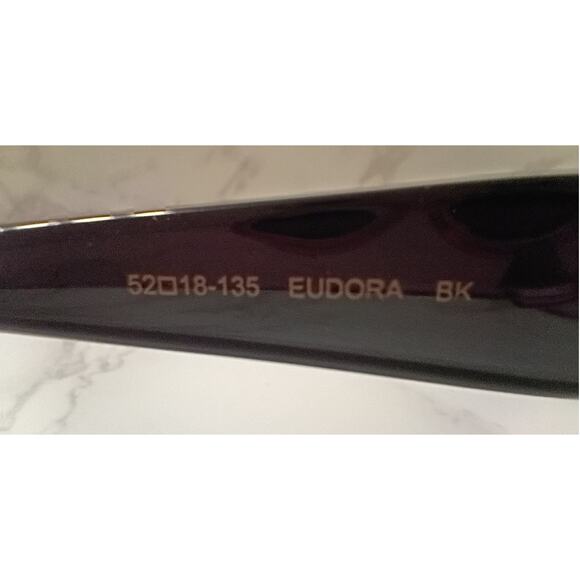 VERA WANG "Eudora" Black Womens Sunglasses - NEW - Picture 6 of 7